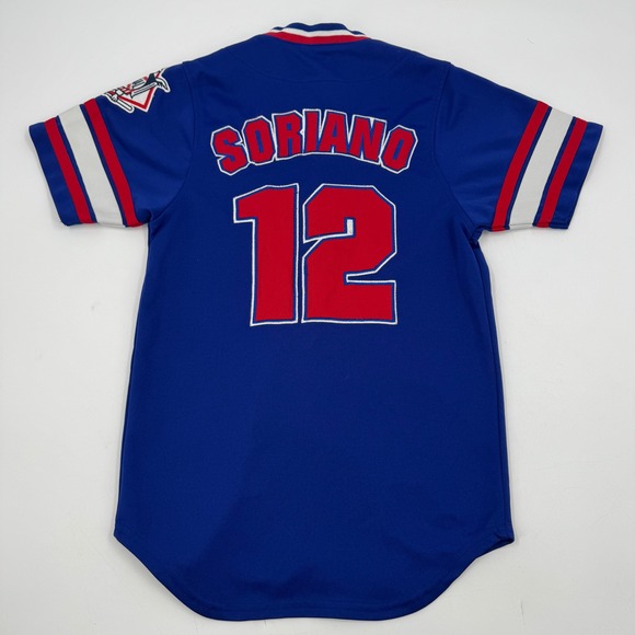 True Fan Chicago Cubs Soriano #12‎ MLB Baseball Jersey Youth S/P - Picture 5 of 6